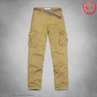 heren abercrombie fitch lang cargo broek pocket band khaki Wholesale Store qr6jf304